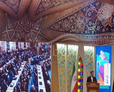 اجرای سقف کشسان لابل در همایش کشورهای آسیایی، همدان 2018