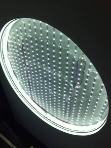 led لنز دار روشنایی سقف کشسان