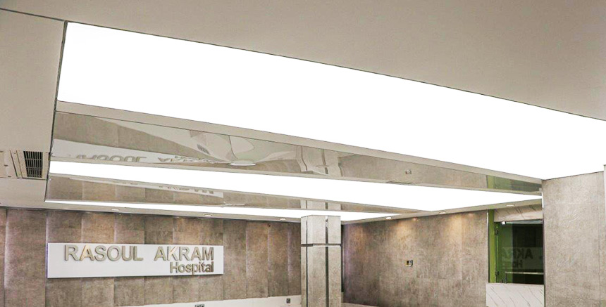 اجرای سقف ترنسپرنت لابل در بیمارستان رسول اکرم