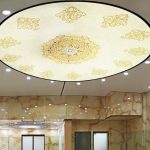 اجرای سقف چاپی لابل در بیمارستان 15خرداد