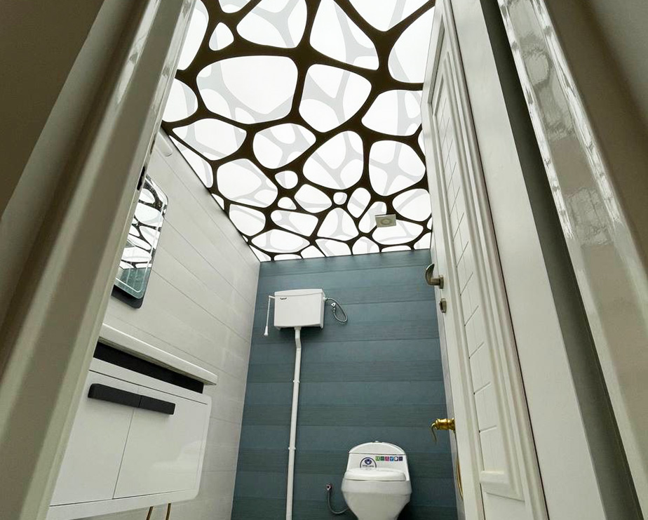 سقف چاپی لابل در سرویس بهداشتی