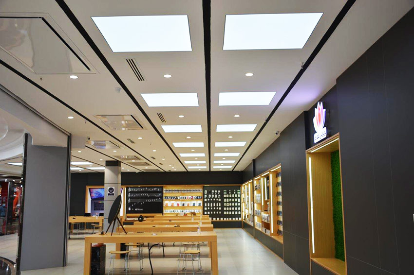 پروژه سقف لابل در فروشگاه اپل استور